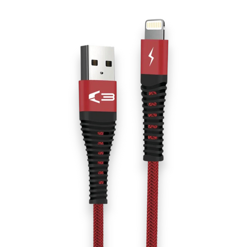 06075 - Braided Cable – iPhone Red