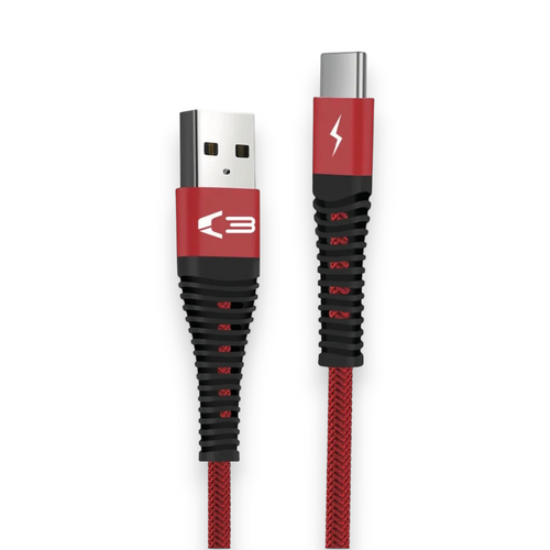 06198 - Braided Cable – Type C Red