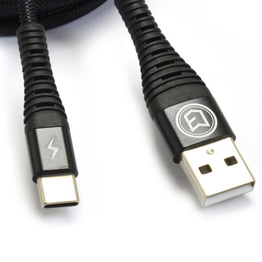 Data Cables - C3 High-Speed Data Sync & Charge Type C Braided Cable - Black