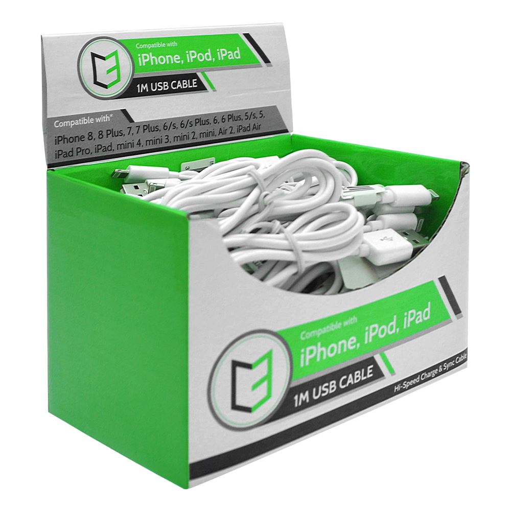 C3 iPhone 1 meter USB cable Commercial Display Unit of 40pcs