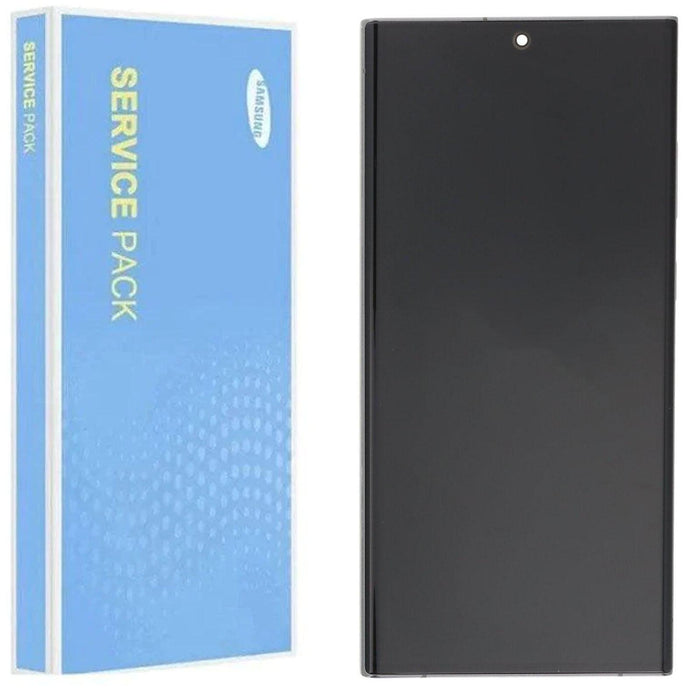 Samsung Galaxy S23 Ultra G918B Service Pack Phantom Black Full Frame Touch Screen Display - GH82-30465A / GH82-30467A