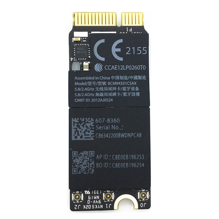 For Apple MacBook Pro 13" Retina A1425 A1398 2013 Replacement Airport Bluetooth WiFi Card - OEM