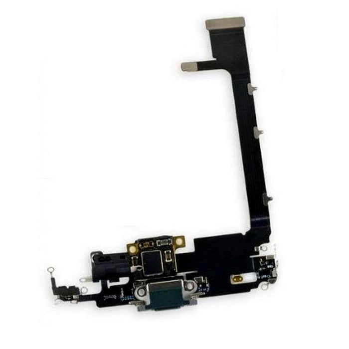 For Apple iPhone 11 Pro Max Replacement Charging Port Flex With Main Microphone with sub board (White)