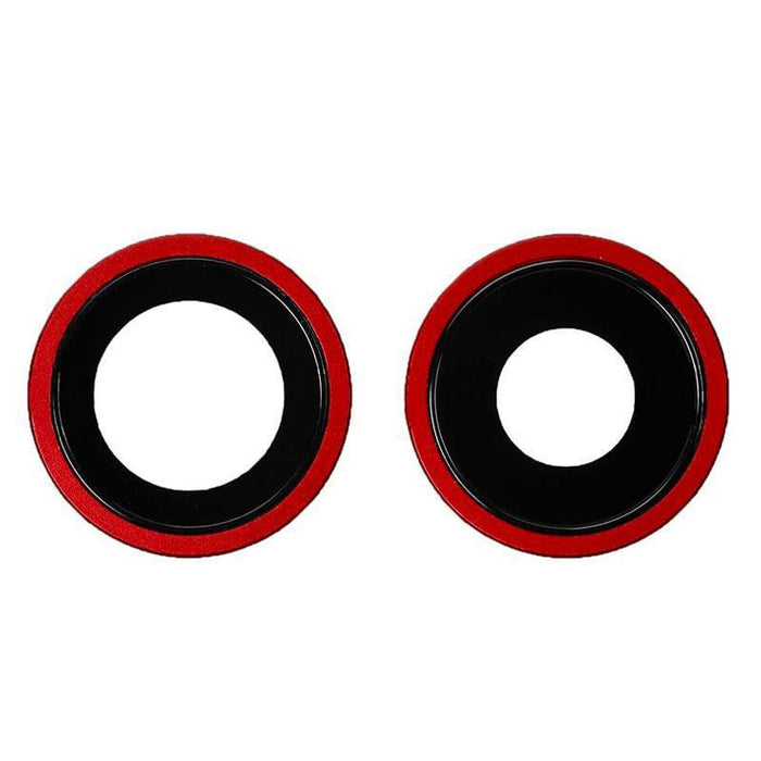 For Apple iPhone 11 Replacement Camera Lens With Bezel (Red)
