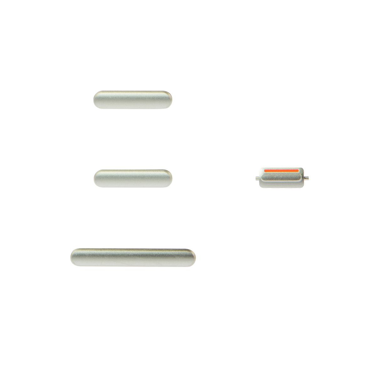 For Apple iPhone 11 Replacement Power Volume And Mute Buttons (White)