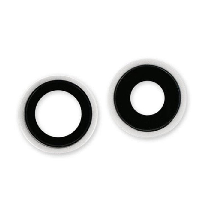 For Apple iPhone 12 / 12 Mini Replacement Camera Lens With Bezel (White)