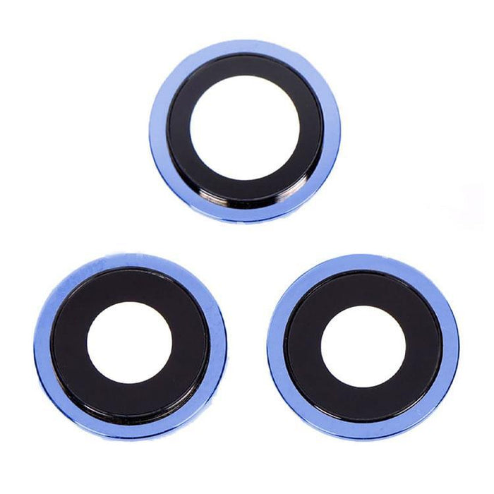 For Apple iPhone 12 Pro Replacement Camera Lens With Bezel (Blue)
