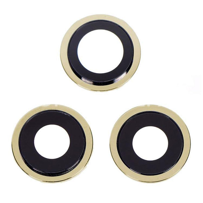 For Apple iPhone 12 Pro Replacement Camera Lens With Bezel (Gold)