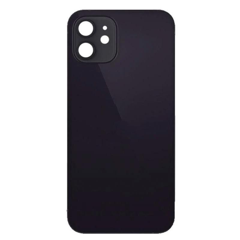 For Apple iPhone 12 Replacement Back Glass (Black)