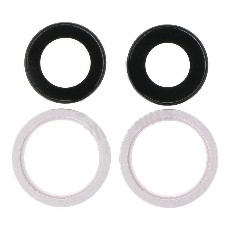 For Apple iPhone 13 / 13 Mini Replacement Camera Lens With Bezel (Pink)