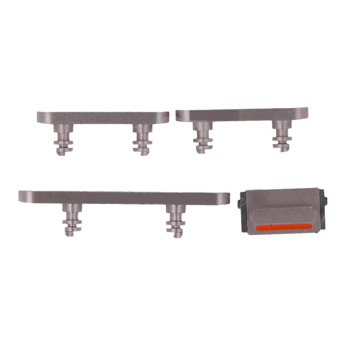 For Apple iPhone 13 / 13 Mini Replacement Power & Volume Buttons (Pink)