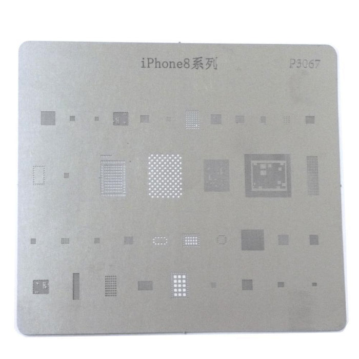 For Apple iPhone 8 IC Chip BGA Direct Heating Reballing Stencil Template