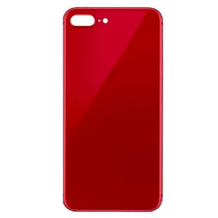 For Apple iPhone 8 Plus Replacement Back Glass (Red) (Big Hole) Without Lens