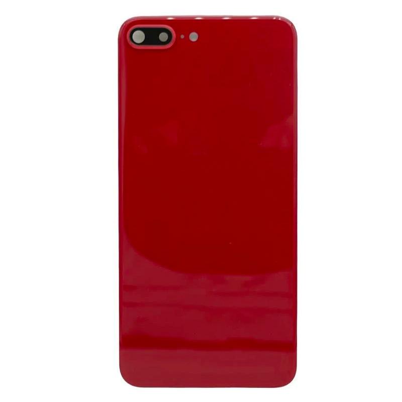 For Apple iPhone 8 Plus Replacement Back Glass (Red) With Camera Lens