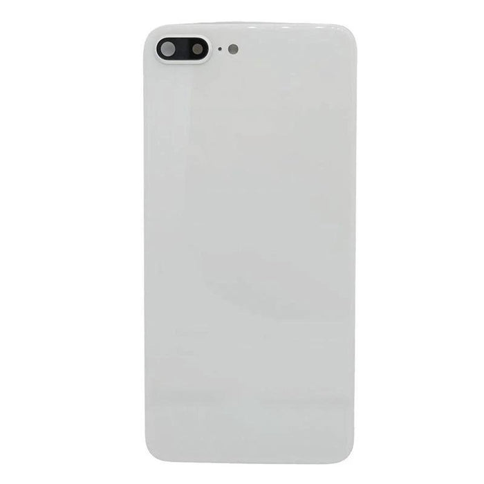 For Apple iPhone 8 Plus Replacement Back Glass (White) With Camera Lens