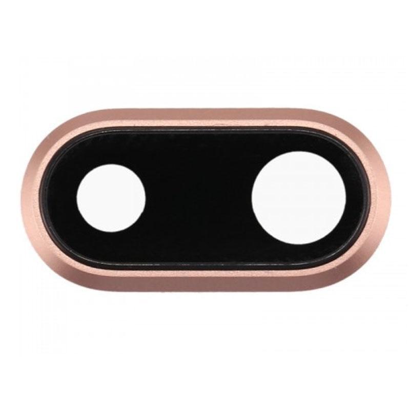 For Apple iPhone 8 Plus Replacement Rear Camera Lens With Bezel (Gold)