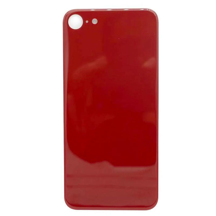 For Apple iPhone 8 Replacement Back Glass (Red) Without Lens - Big Hole