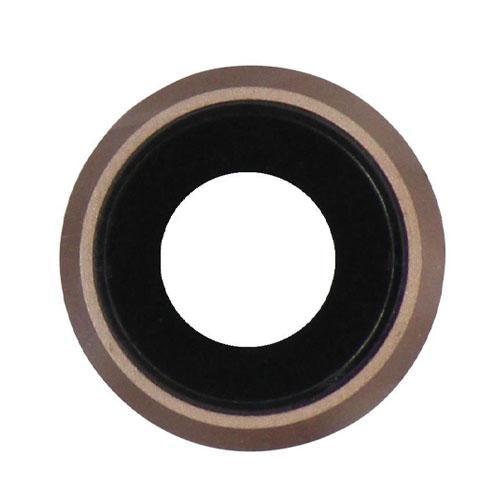 For Apple iPhone 8 / SE2 Replacement Rear Camera Lens With Bezel (Gold)