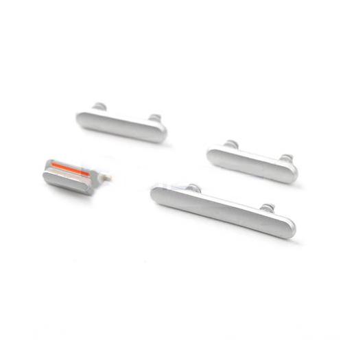 For Apple iPhone XR Replacement Button Set (White)
