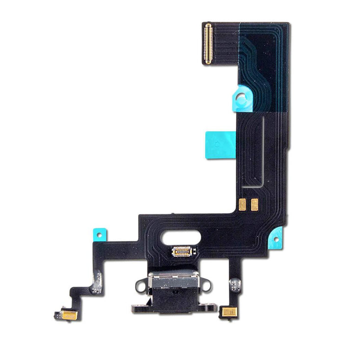For Apple iPhone XR Replacement Charging Port & Microphone Flex - Black (AM)