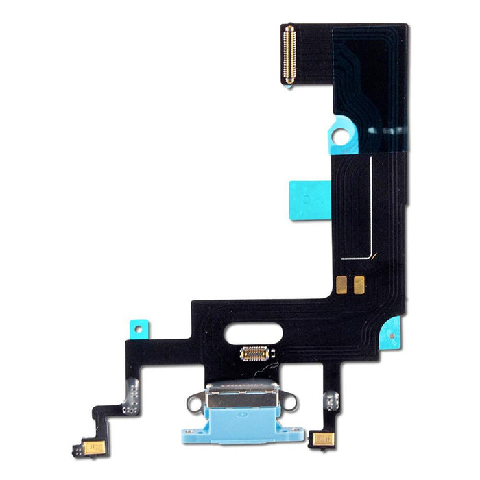 For Apple iPhone XR Replacement Charging Port & Microphone Flex - Blue (AM)