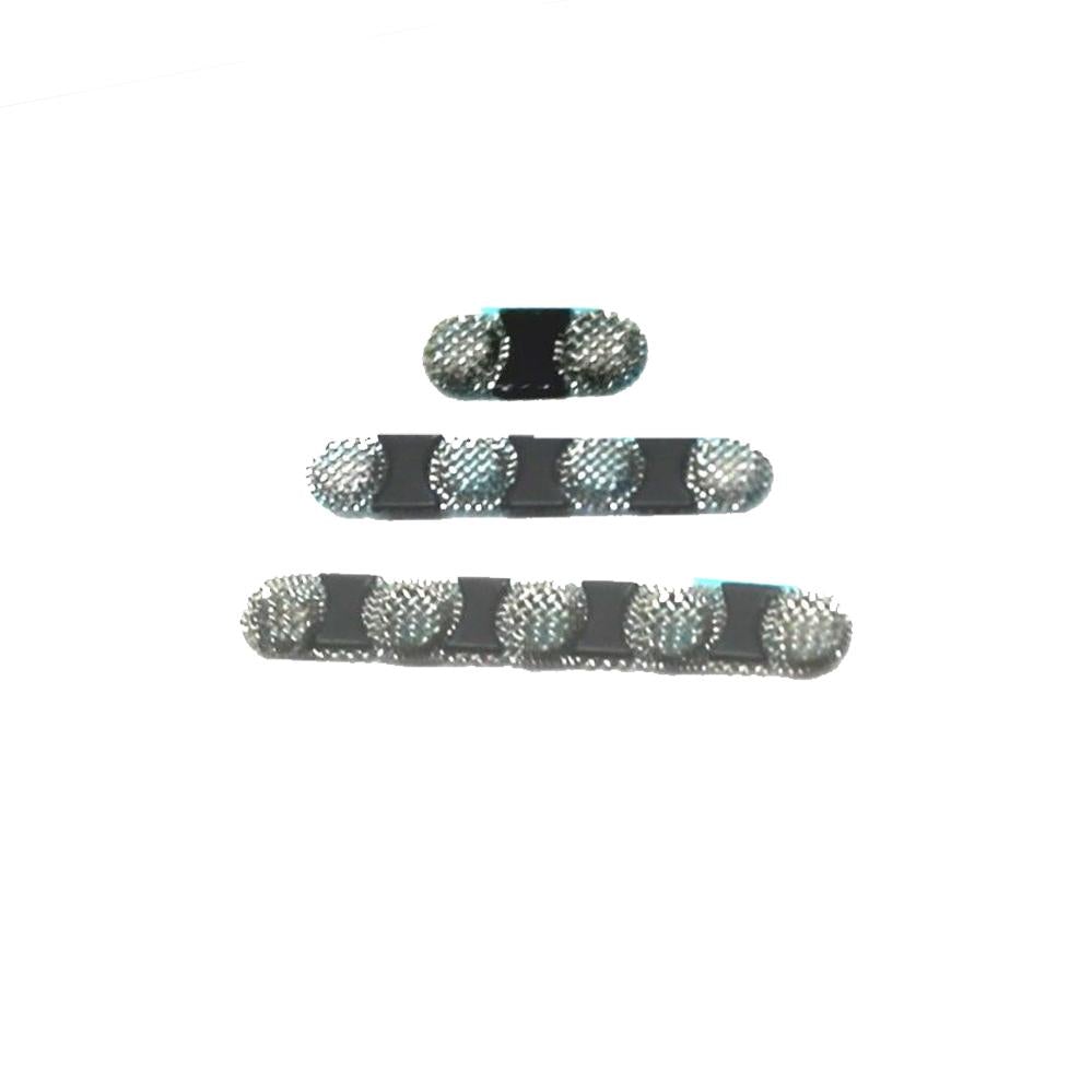 For Apple iPhone XS Max Replacement Microphone Speaker Mesh Grill (Silver)