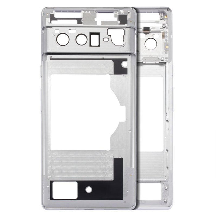 For Google Pixel 6 Pro Replacement Mid-Frame (Cloudy White)