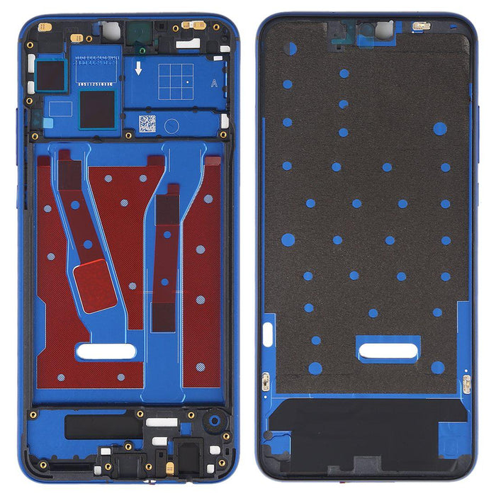 For Honor 8X Replacement Midframe Chassis With Buttons (Blue)