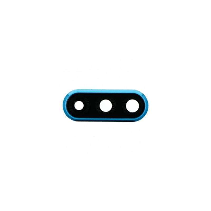 For Huawei Nova 4e Replacement Rear Camera Lens With Cover Bezel Ring (Blue)