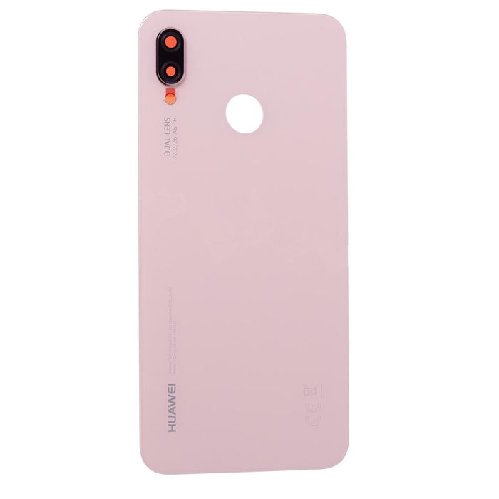 For Huawei P20 Lite Replacement Rear Battery Cover Inc Lens with Adhesive (Sakura Pink)