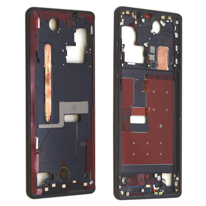 For Huawei P30 Pro Replacement Midframe Chassis With Buttons (Black)