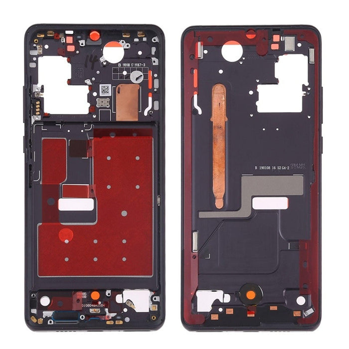 For Huawei P30 Replacement Midframe Chassis With Buttons (Black)