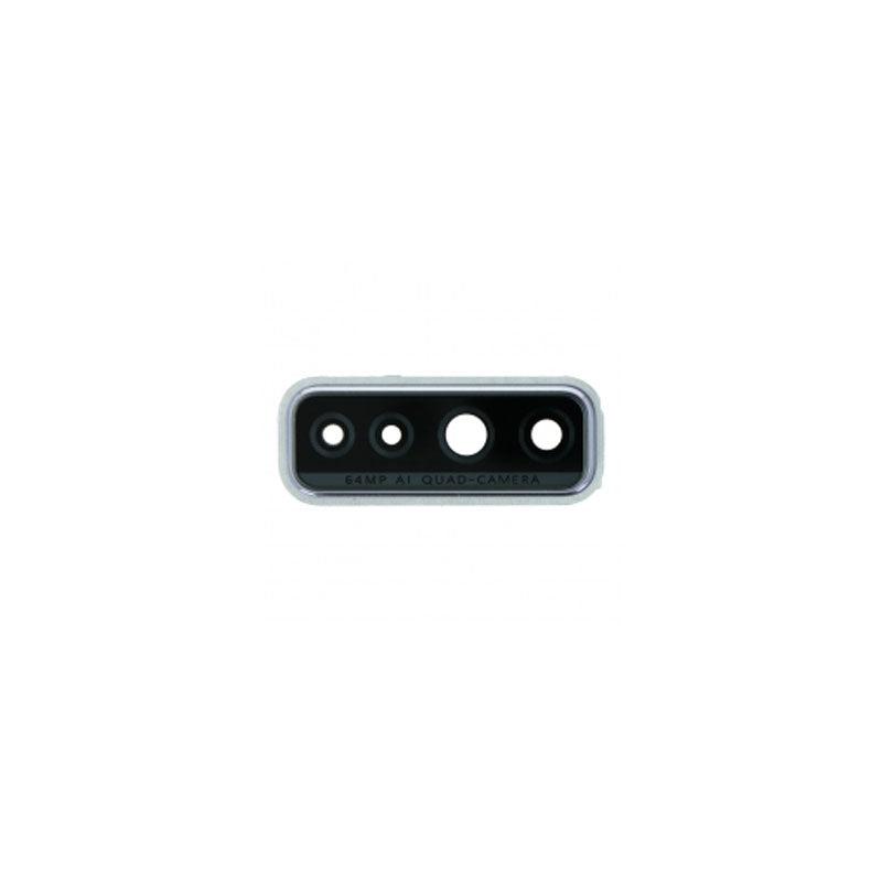 For Huawei P40 Lite 5G Replacement Rear Camera Lens With Cover Bezel Ring (Silver)