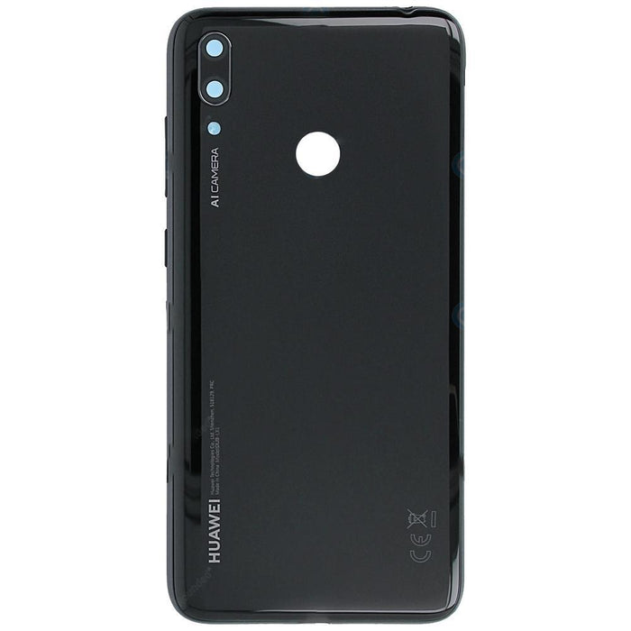 For Huawei Y7 2019 Replacement Rear Battery Cover Inc Lens with Adhesive (Black)
