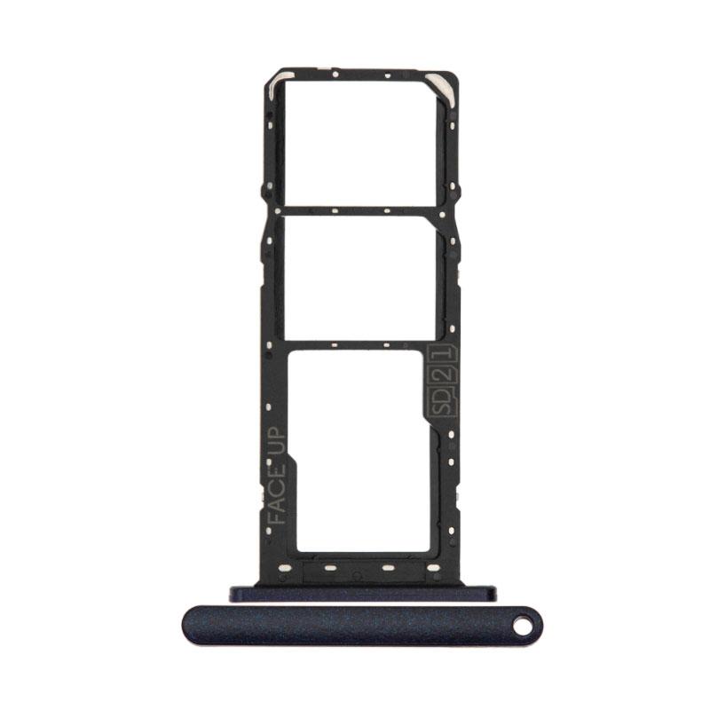 For Motorola Moto E6s Replacement Sim Card Tray (Peacock Blue)