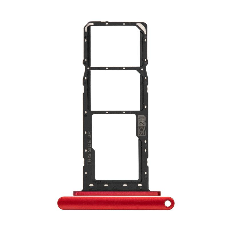 For Motorola Moto E6s Replacement Sim Card Tray (Sunrise Red)