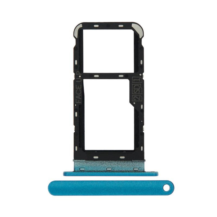 For Motorola Moto E7 Power Replacement Sim Card Tray (Tahiti Blue)