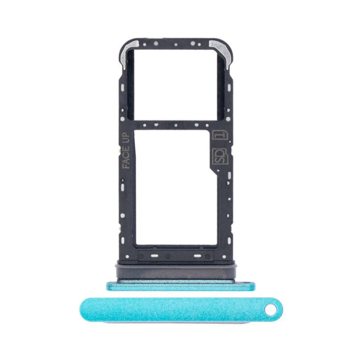 For Motorola Moto E7 Replacement Sim Card Tray (Aqua Blue)