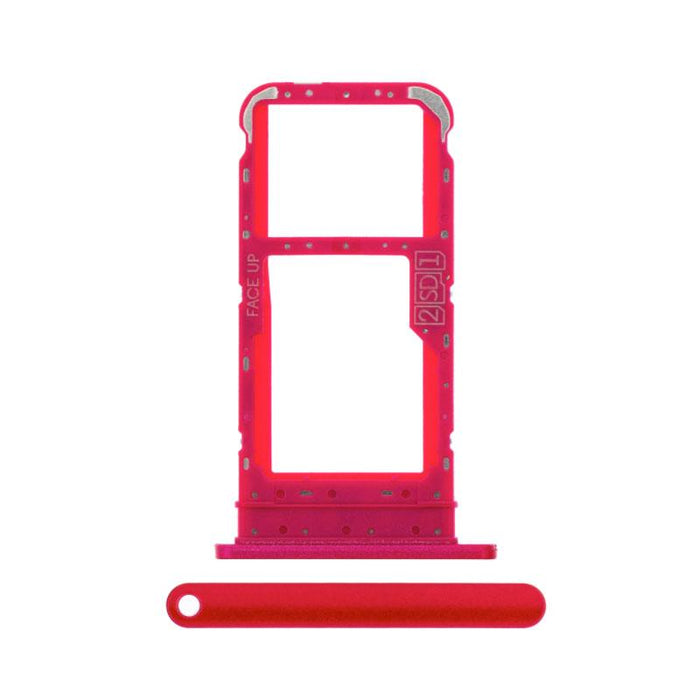 For Motorola Moto E7 Replacement Sim Card Tray (Red)