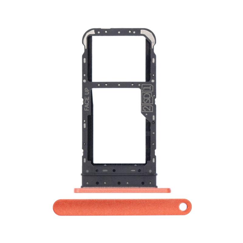 For Motorola Moto E7 Replacement Sim Card Tray (Satin Coral)