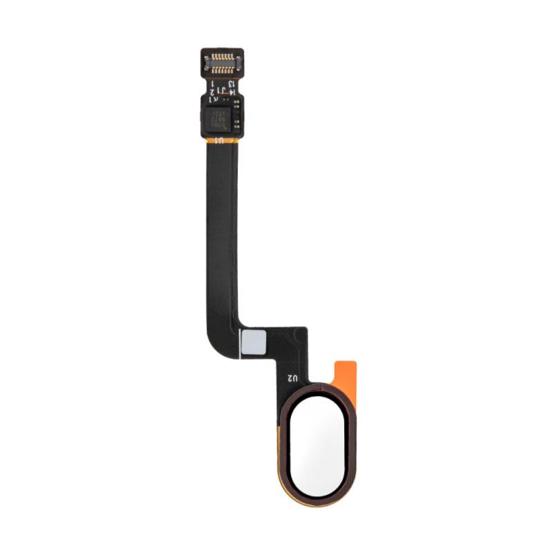 For Motorola Moto G5S Replacement Home Button With Fingerprint Sensor Flex Cable (White)
