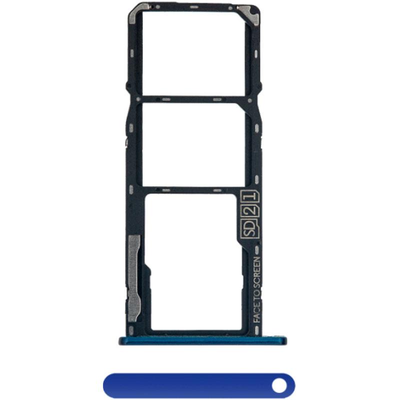 For Motorola Moto G7 Power Replacement Sim Card Tray (Marine Blue)