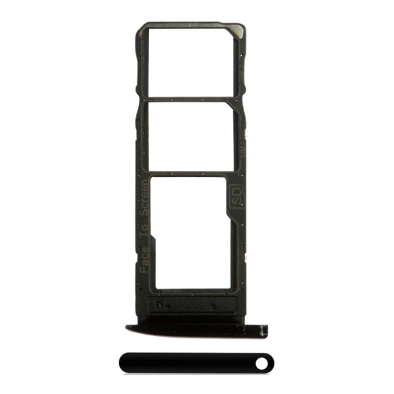 For Motorola Moto G7 Replacement Dual Sim Card Tray (Black)