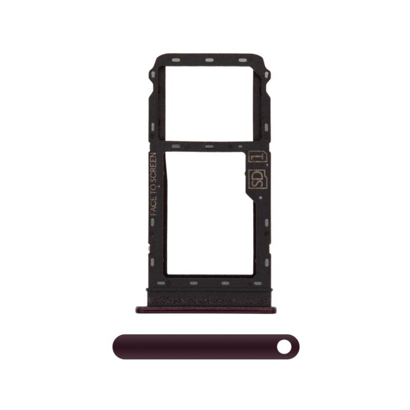 For Motorola Moto G8 Plus Replacement Sim Card Tray (Red)
