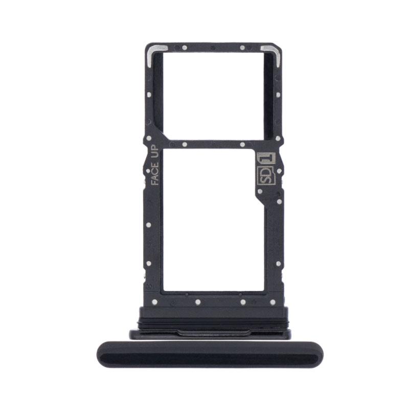 For Motorola Moto G8 Power Replacement Sim Card Tray (Smoke Black)