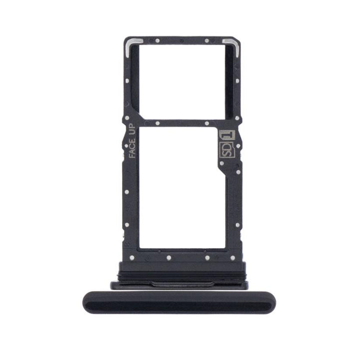 For Motorola Moto G8 Power Replacement Sim Card Tray (Smoke Black)