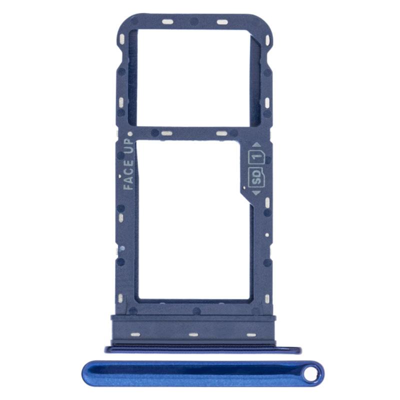For Motorola Moto G8 Replacement Sim Card Tray (Capri Blue)