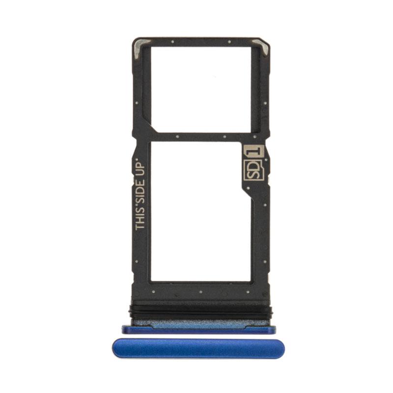 For Motorola Moto One 5G Replacement Sim Card Tray (Blue)