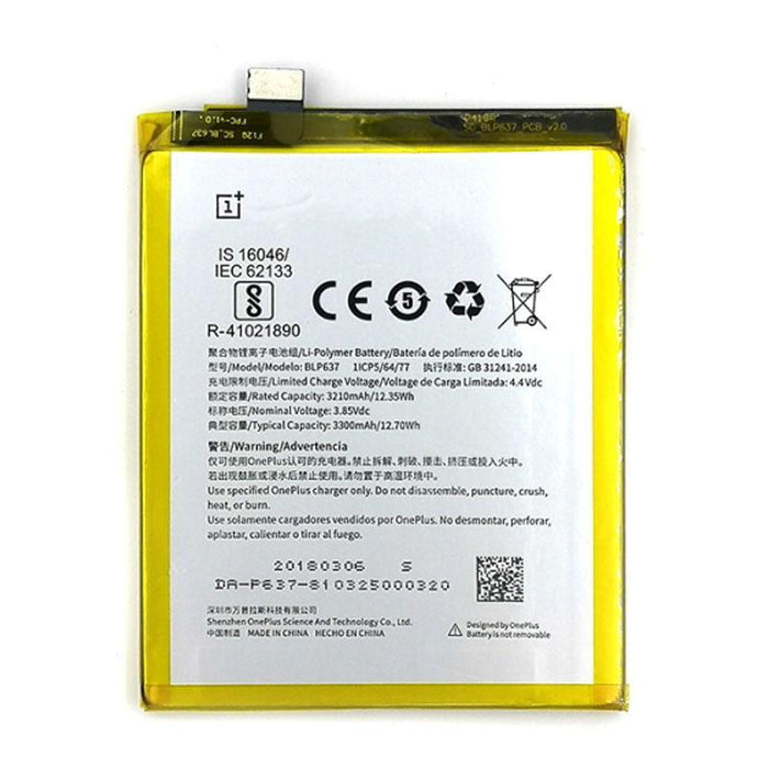 For OnePlus 5/ 5T Replacement Battery 3300mAh - BLP571