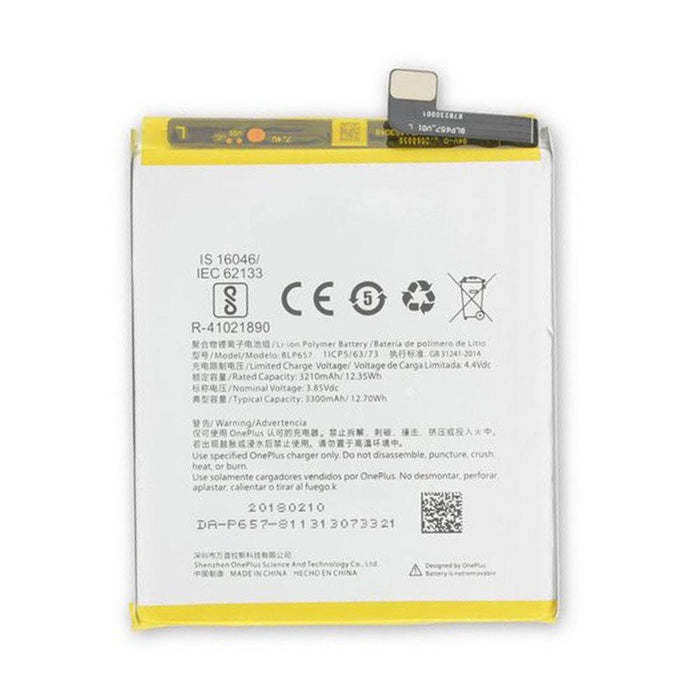For OnePlus 6 Replacement Battery 3300mAh - BLP657